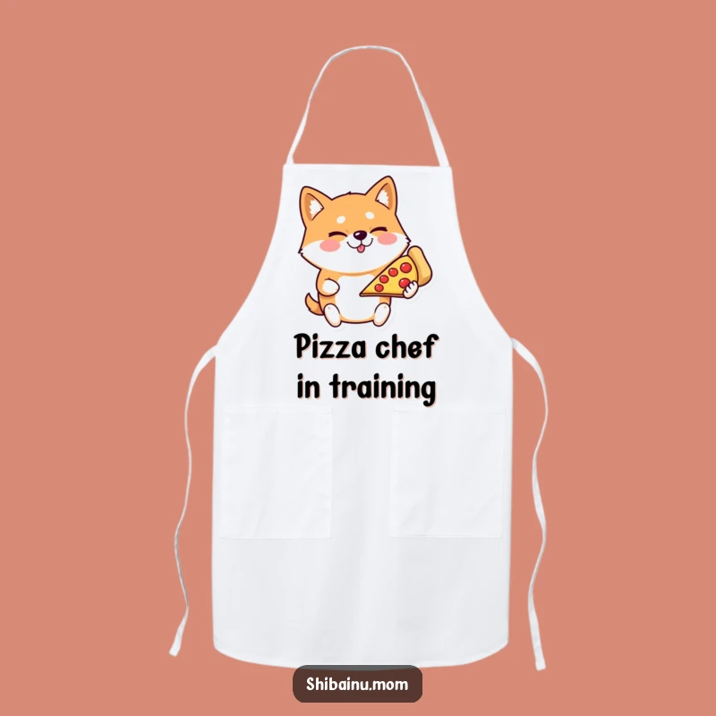 Funny Shiba Inu Pizza Apron - Chef's Hilarious Kitchen Companion Gift