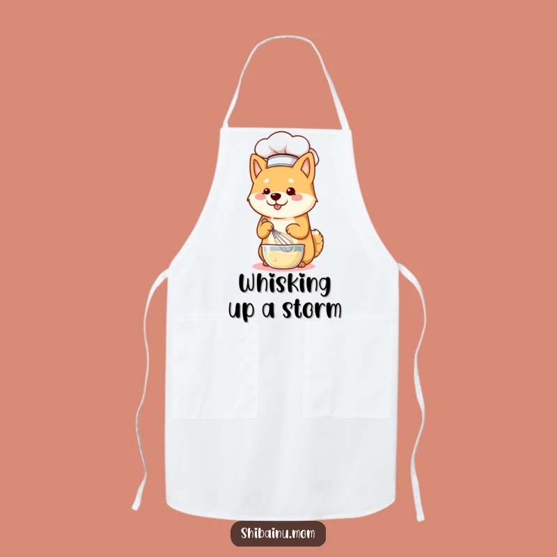 Shiba Inu Chef Whisking Apron - Cook Like a Funny Pup
