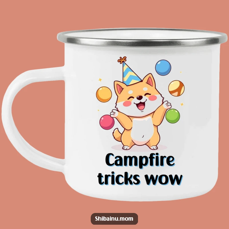 Funny Shiba Inu Party Camping Mug - Juggling Cheers Gift