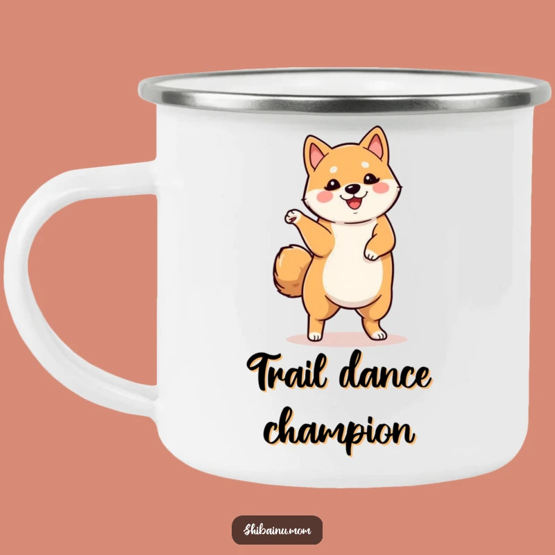 Funny Shiba Inu Dancing Camping Mug - Durable & Playful Outdoor Gift