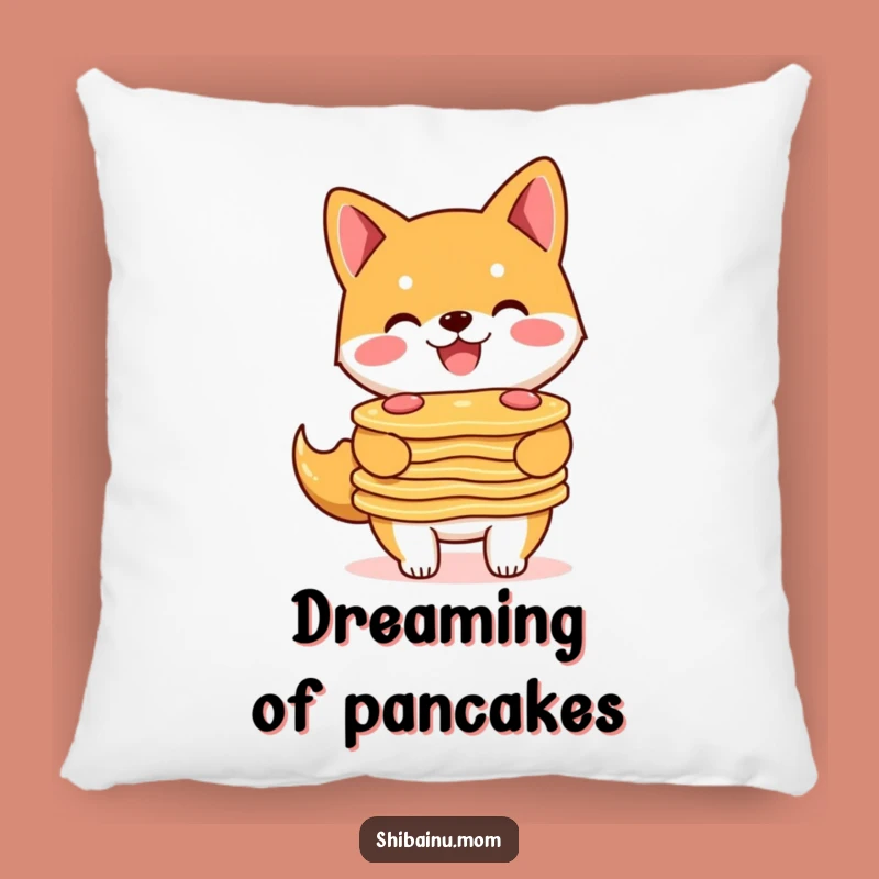 Funny Shiba Inu Pancake Pillow: Cuddle Up with Breakfast!
