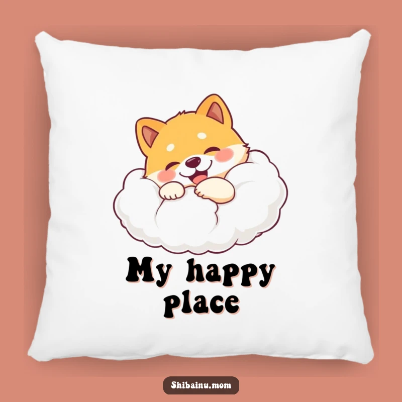 Funny Shiba Inu Cloud Hug Pillow - Cozy Dog Comfort Gift