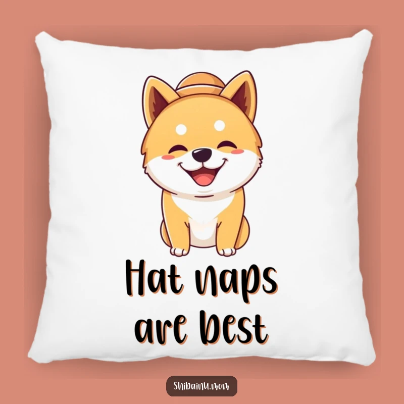 Cozy Funny Shiba Inu Hat Pillow - Silly Dog Accent, Perfect Gift