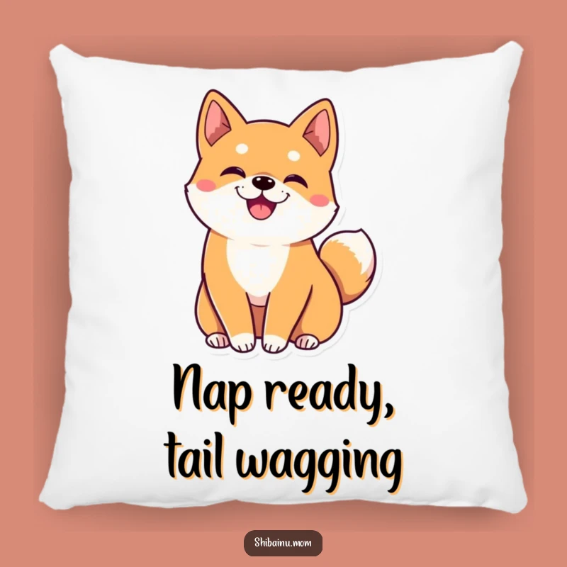Funny Kawaii Shiba Inu Pillow: Big Ears, Wiggling Tail, Cozy Dog Decor