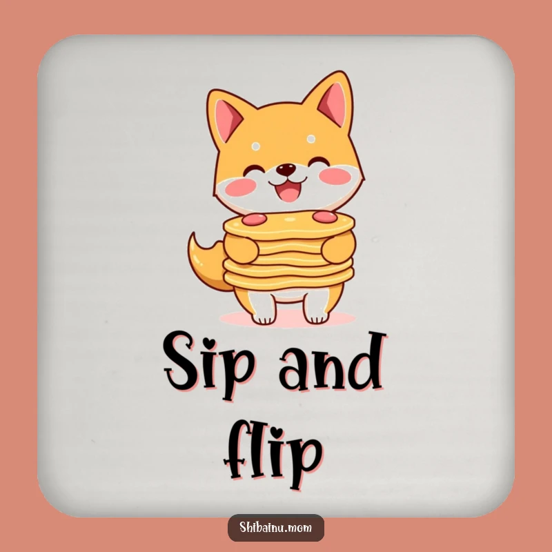 Funny Shiba Inu Pancake Coasters: Protect Surfaces with Smiles!