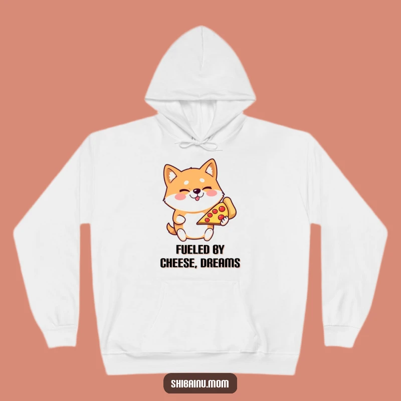 Funny Shiba Inu Pizza Hoodie - Cozy & Humorous Dog Lover Gift