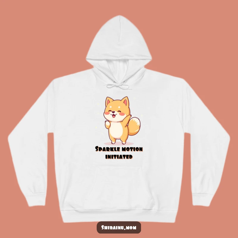 Funny Shiba Inu Dance Hoodie: Cozy Sparkles, Joyful Jig Comfort!