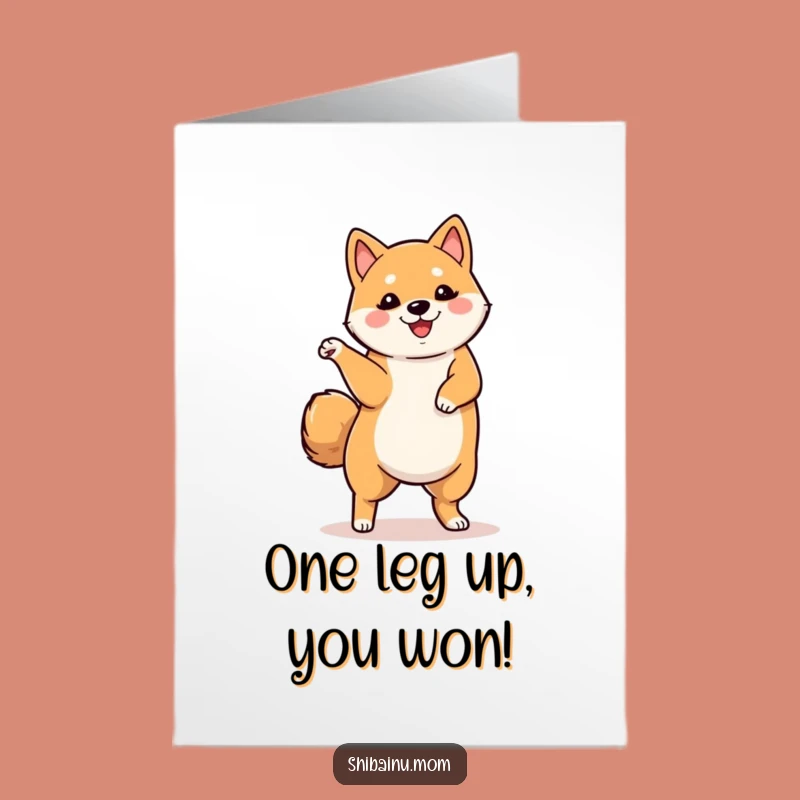 Free Printable Shiba Inu Dancing Congrats Card Funny Downloadable Gift
