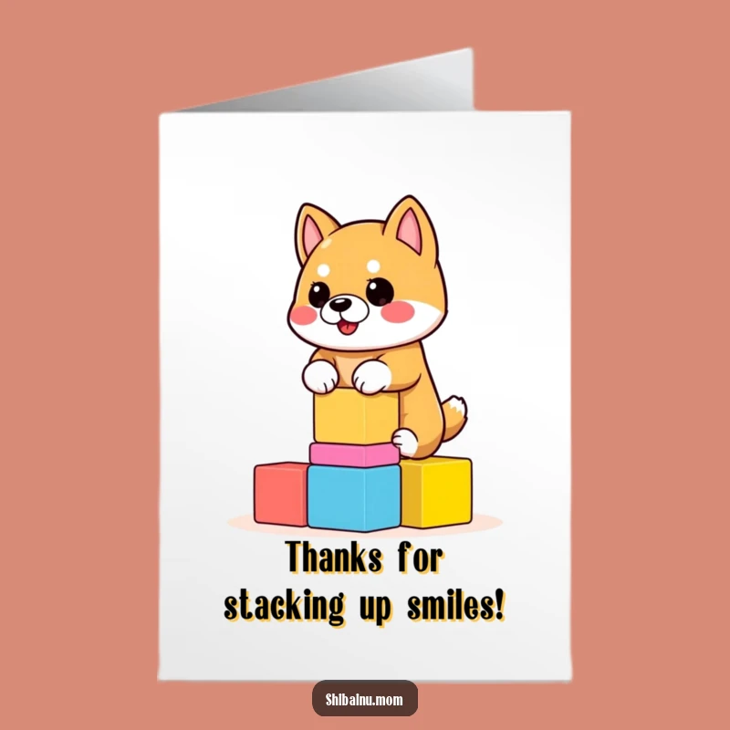 Shiba Inu Thank You Card Free Printable: Juggling Dog Downloadable Gift