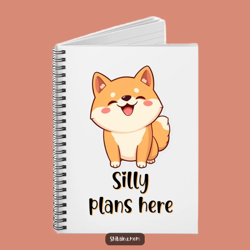 Funny Kawaii Shiba Inu Notebook - Silly Grin Journal