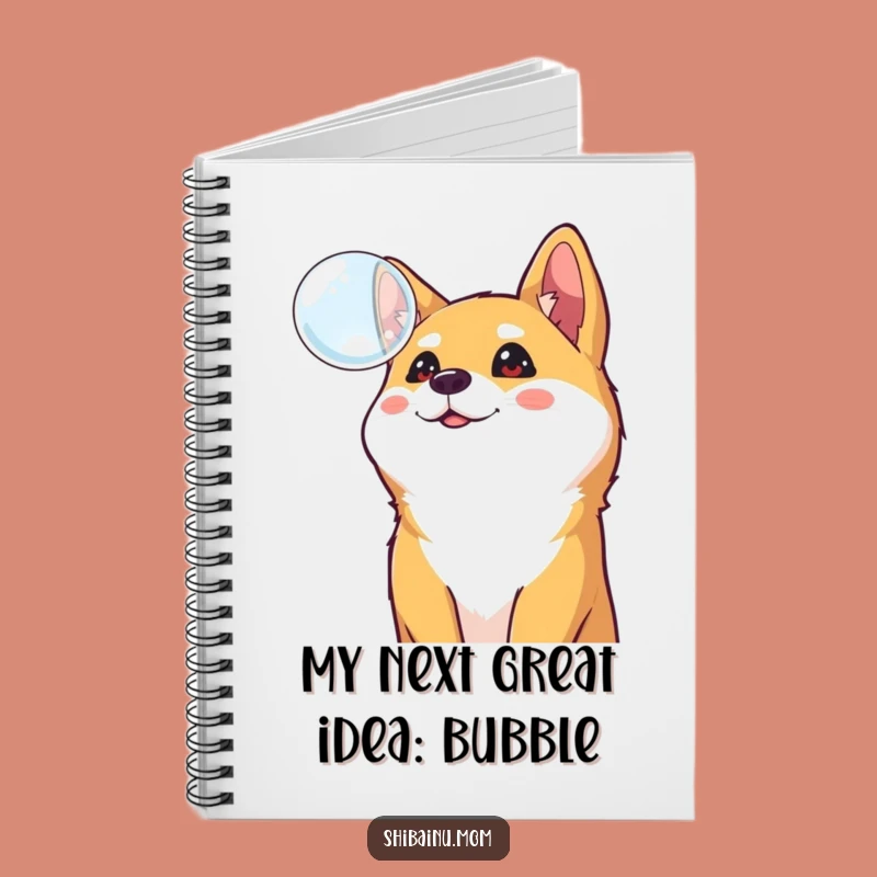Funny Shiba Inu Bubble Notebook: Cheerful Curiosity for Your Thoughts