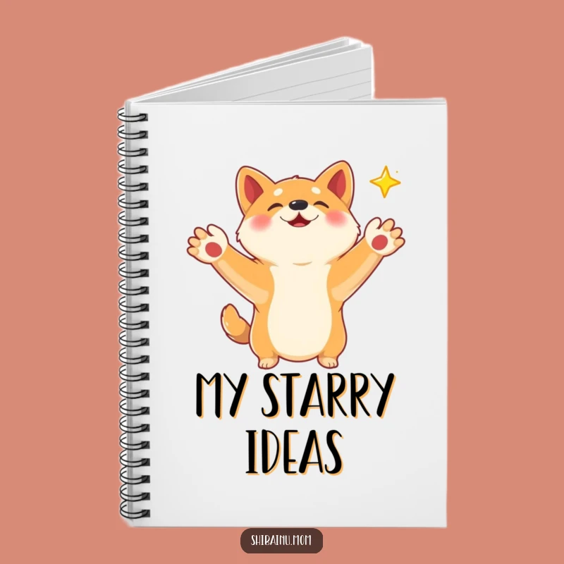 Funny Shiba Inu Star Notebook: Catching Dreams, Magical Journal, Wish List