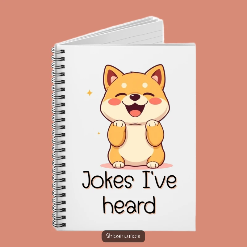 Funny Kawaii Shiba Inu Laughing Notebook: Paws Up Joy, Journal Gift