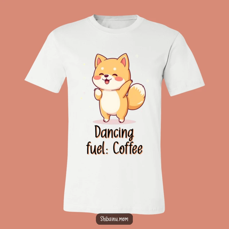 Funny Shiba Inu Dance T-Shirt: Sparkly Pooch Jig, Joyful Gift!