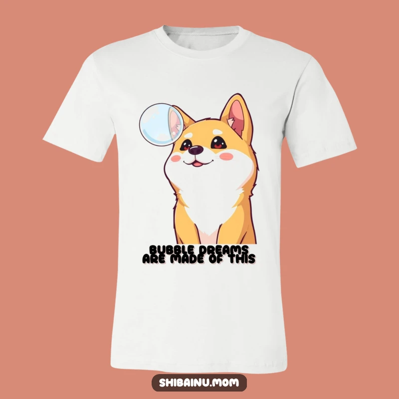 Funny Shiba Inu Bubble T-Shirt: Cheerful Curiosity for Your Everyday Style