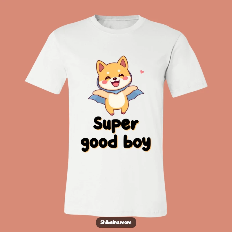 Funny Shiba Inu Super Dog T-Shirt: Joyful Flight Hero Gift