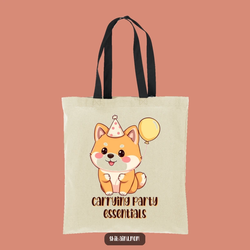 Funny Shiba Inu Party Tote Bag: Your Hilarious Celebration Carry-All!